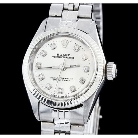 ladies stainless steel rolex date|rolex perpetual date price.